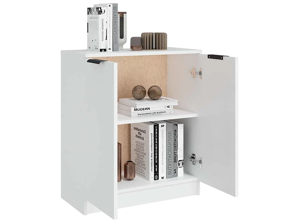 Buffet Blanc 60x30x70 cm Bois d'ingénierie