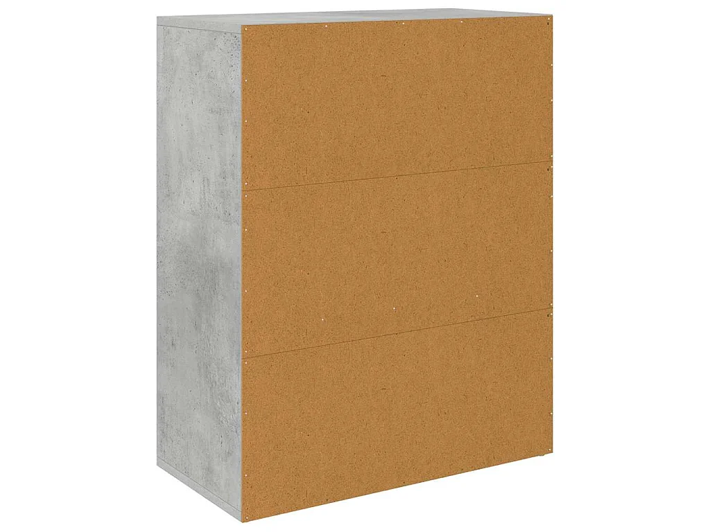 Buffet Gris béton 60x30x75 cm Bois d'ingénierie