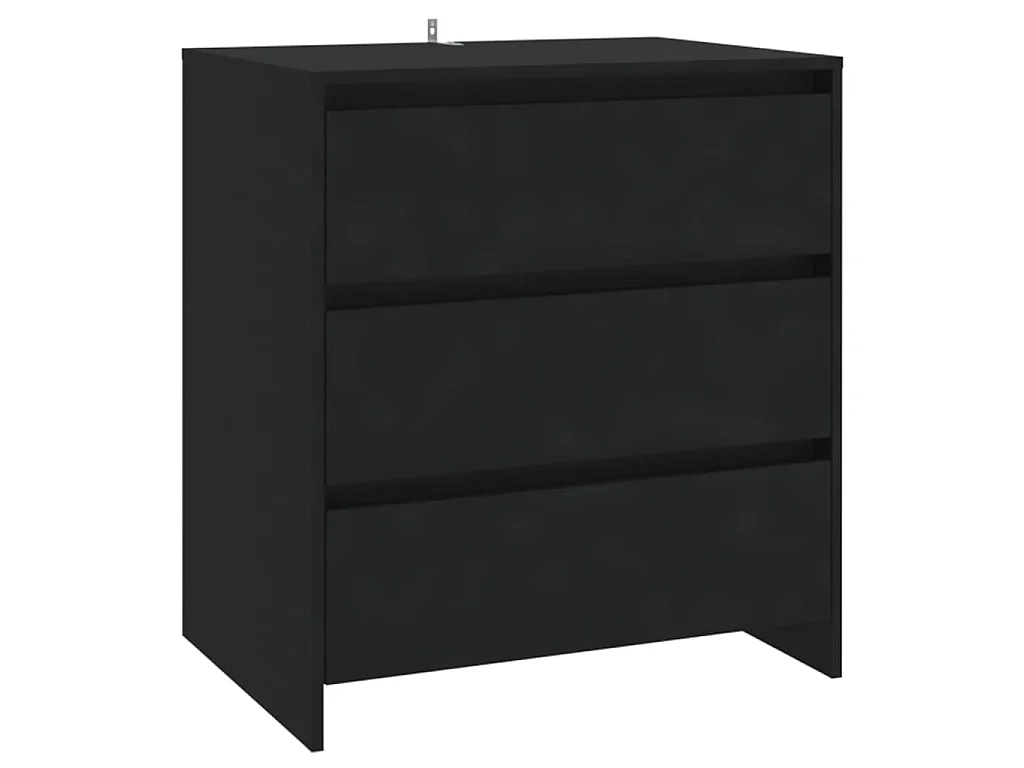 Buffet Noir 70x41x75 cm Bois d'ingénierie