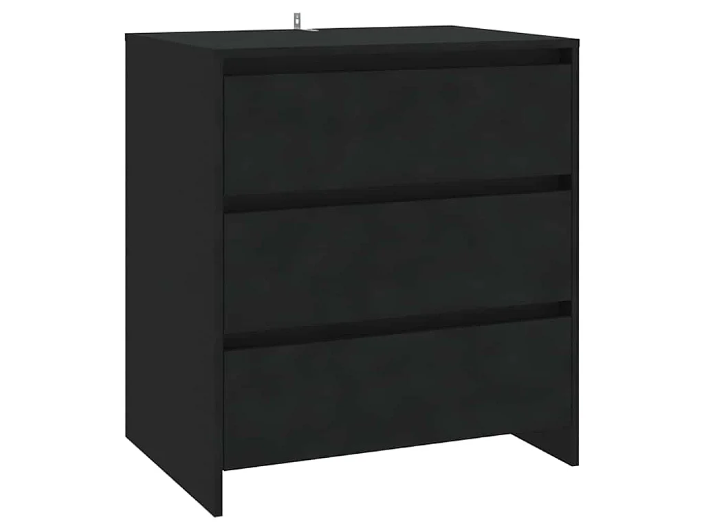 Buffet Noir 70x41x75 cm Bois d'ingénierie