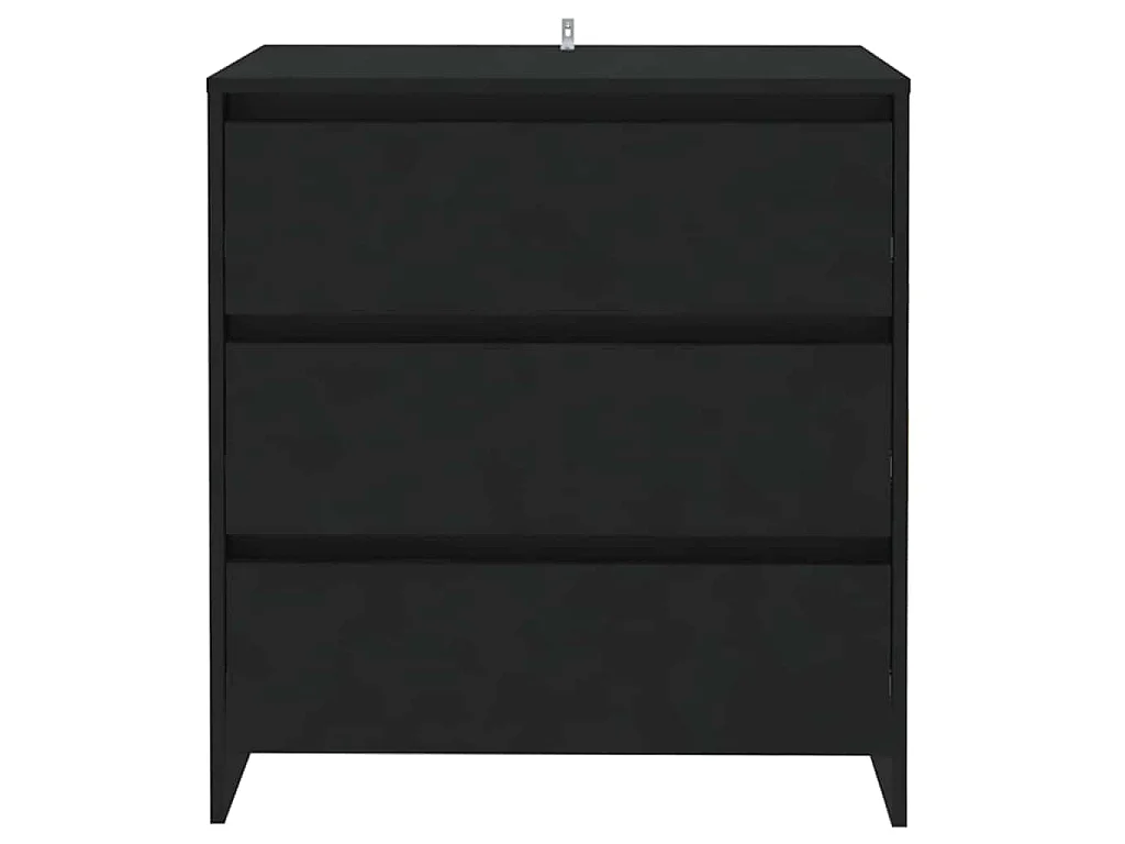 Buffet Noir 70x41x75 cm Bois d'ingénierie