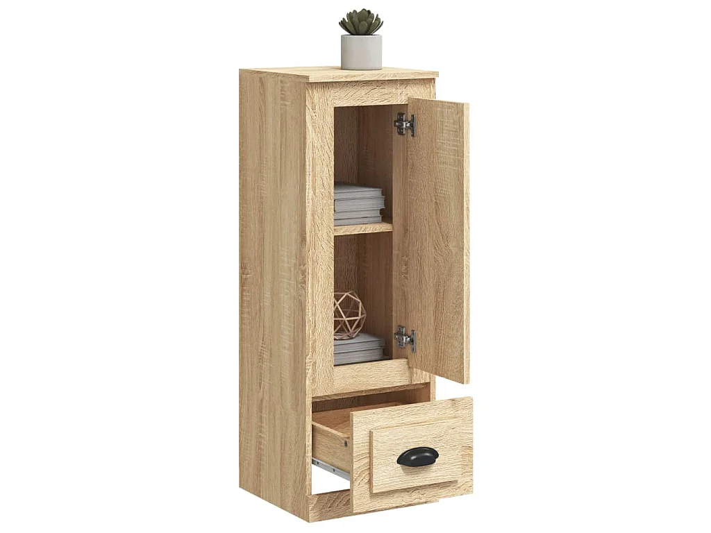 Buffet haut chêne sonoma 36x35,5x103,5 cm bois d'ingénierie