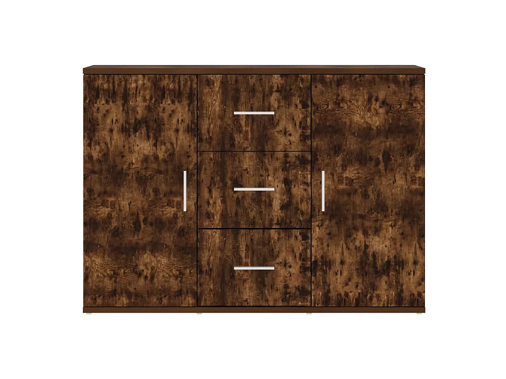 Dressoir 91x29,5x65 cm bewerkt hout gerookt eikenkleurig