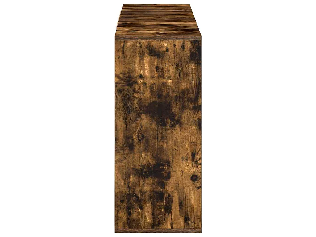 Dressoir 120x30x75 cm bewerkt hout gerookt eikenkleurig