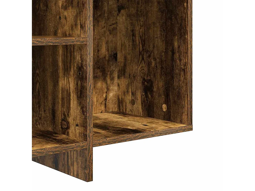 Dressoir 120x30x75 cm bewerkt hout gerookt eikenkleurig