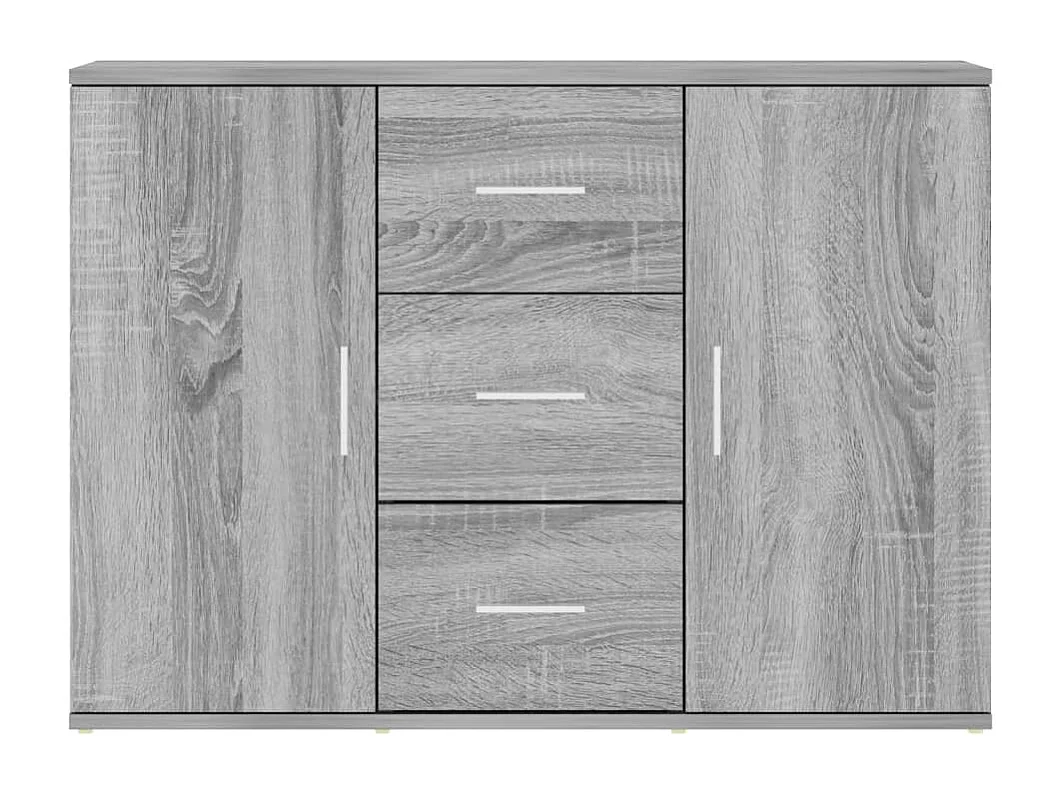 Buffet Sonoma gris 91x29,5x65 cm Bois d'ingénierie
