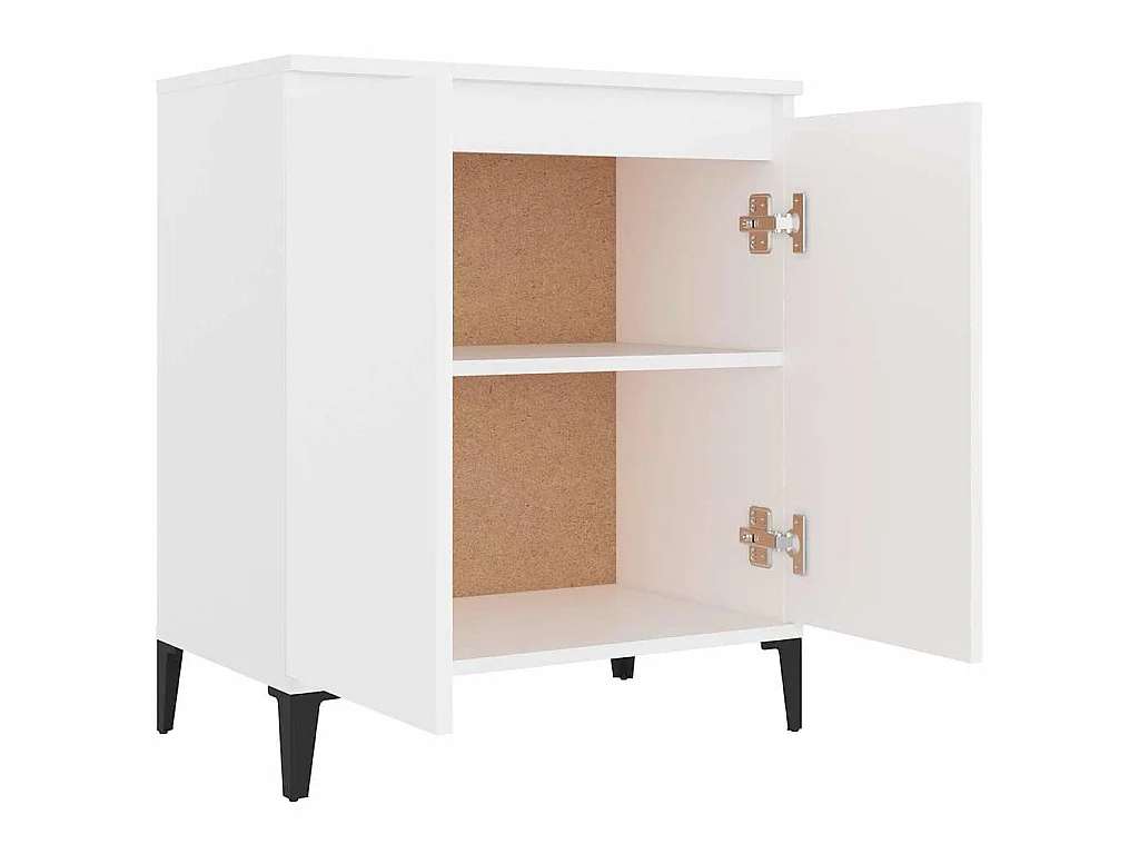 Buffet blanc 60x35x70 cm bois d'ingénierie