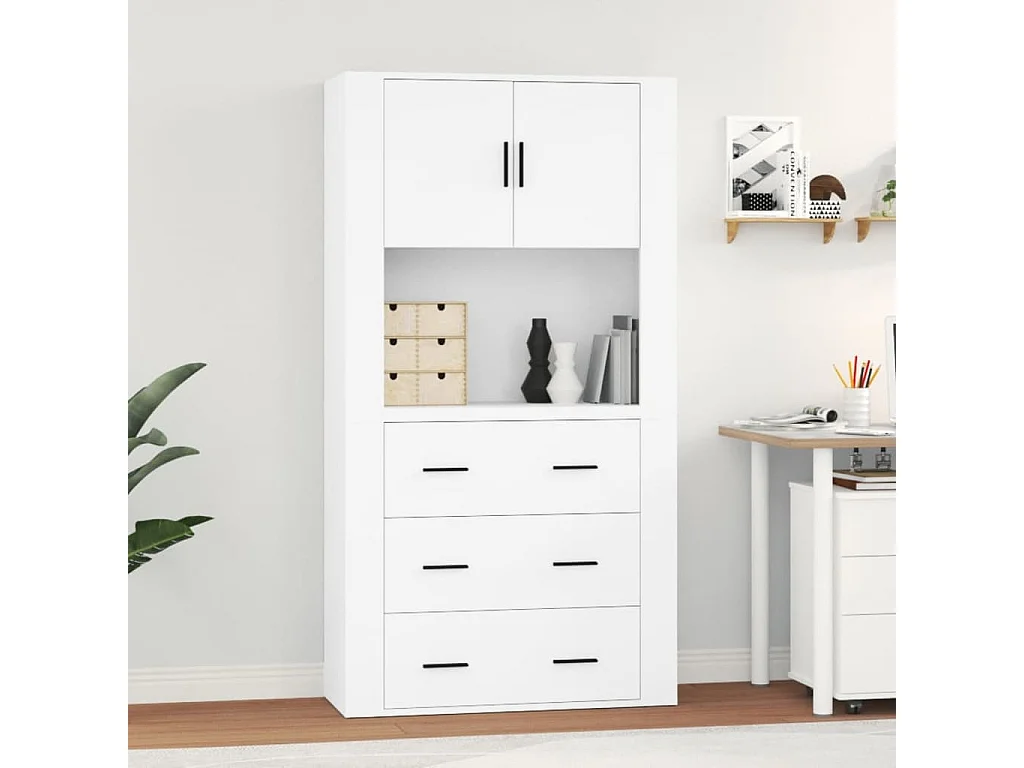 Highboard Weiß Holzwerkstoff