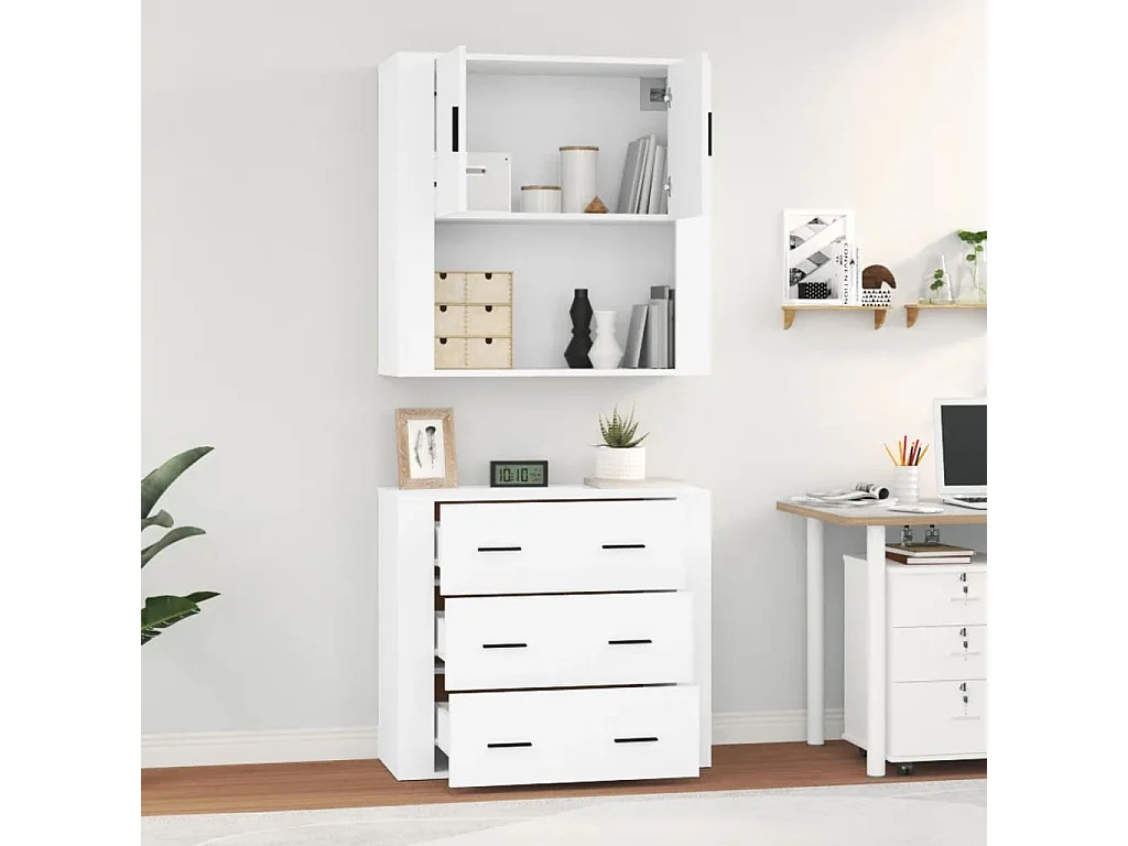Highboard Weiß Holzwerkstoff