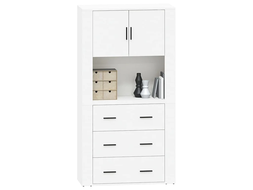 Highboard Weiß Holzwerkstoff
