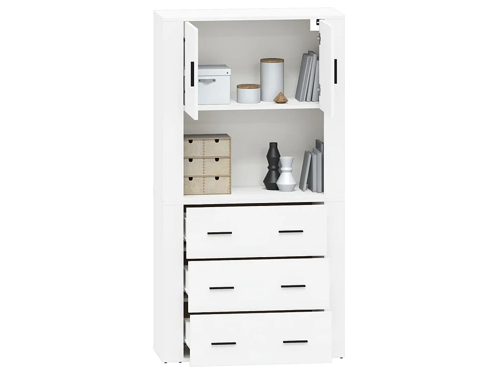 Highboard Weiß Holzwerkstoff