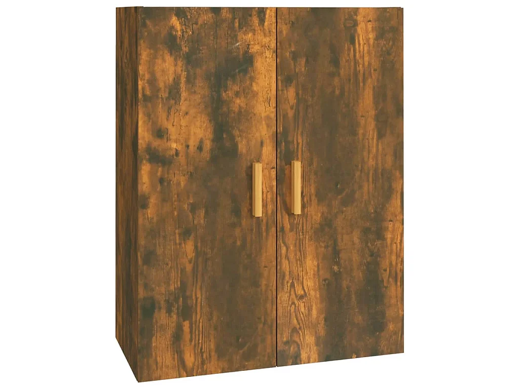 Armoire murale suspendue Chêne fumé 69,5x34x90 cm