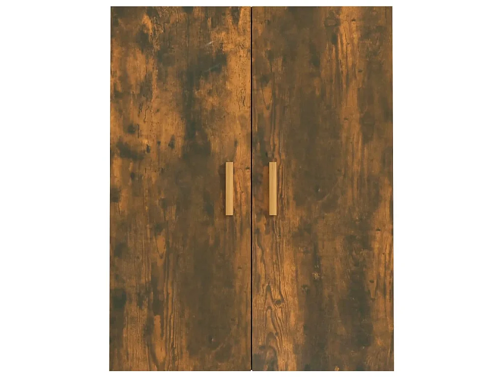 Armoire murale suspendue Chêne fumé 69,5x34x90 cm