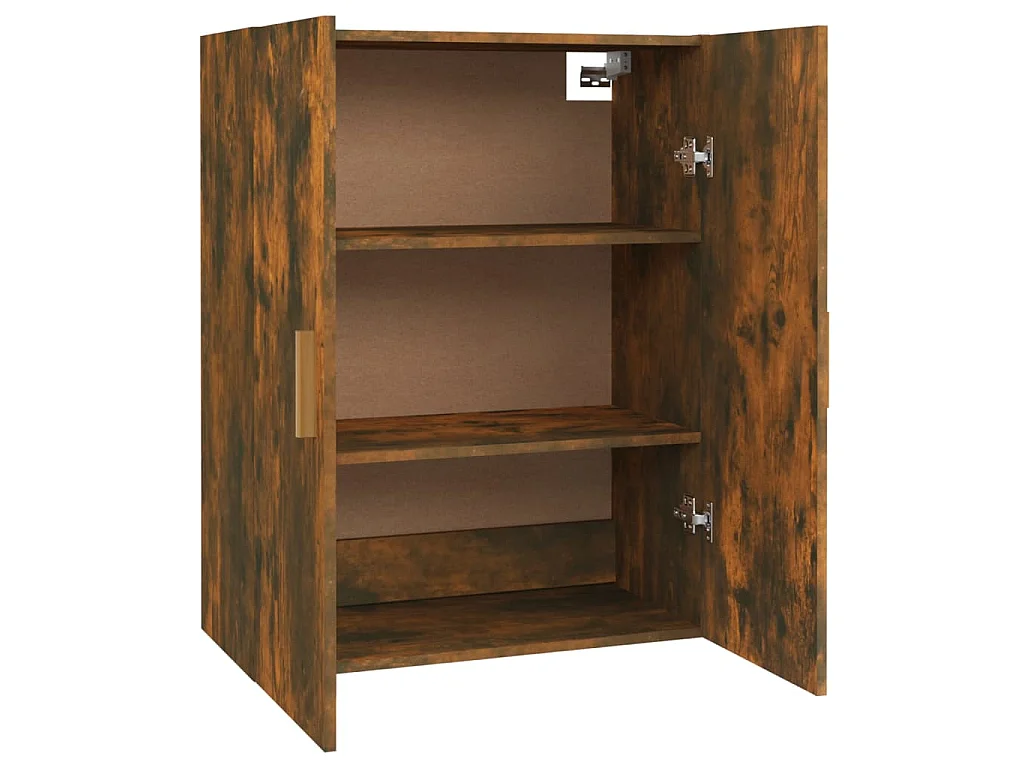 Armoire murale suspendue Chêne fumé 69,5x34x90 cm