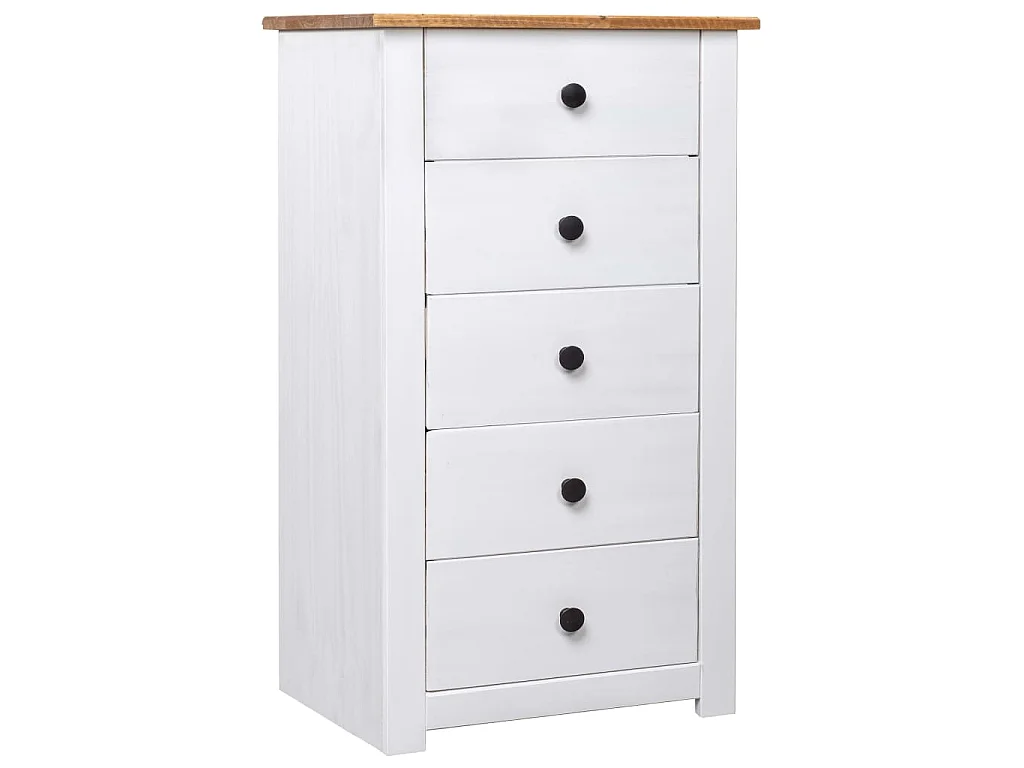 Dressoir Panama Range 46x40x89 cm grenenhout wit