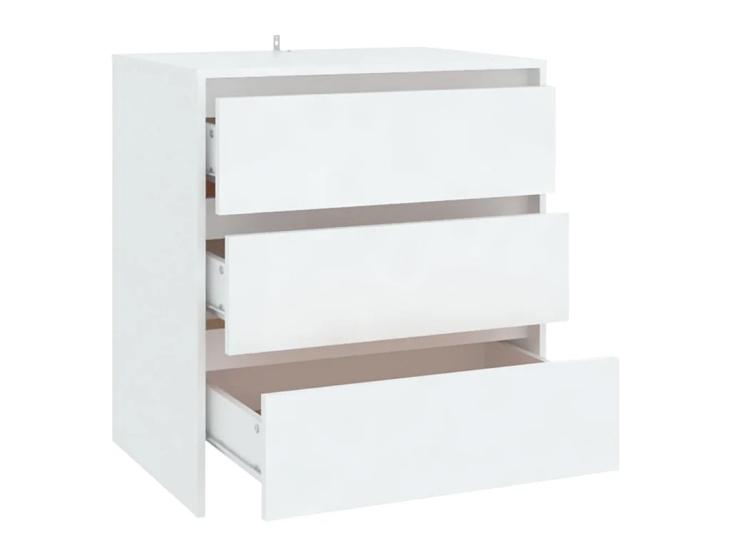 Buffet Blanc 70x41x75 cm Bois d'ingénierie