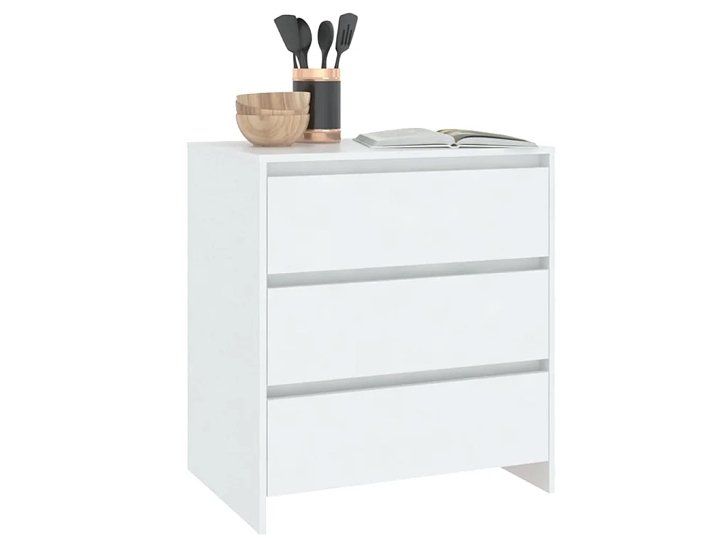 Buffet Blanc 70x41x75 cm Bois d'ingénierie