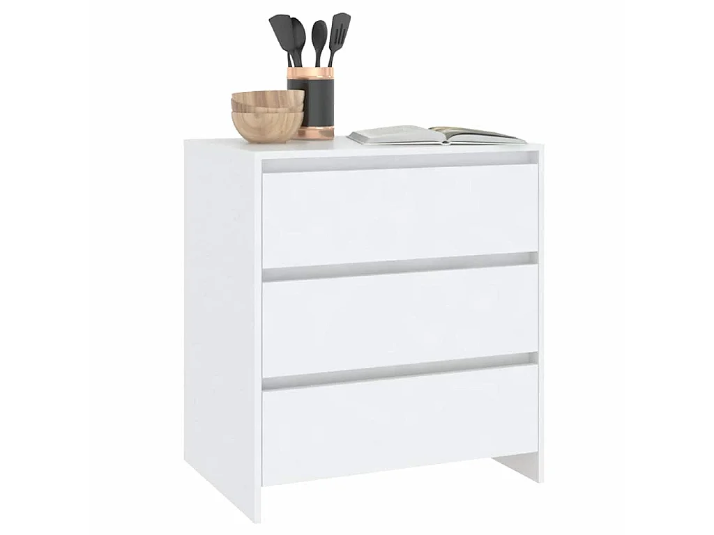 Buffet Blanc 70x41x75 cm Bois d'ingénierie