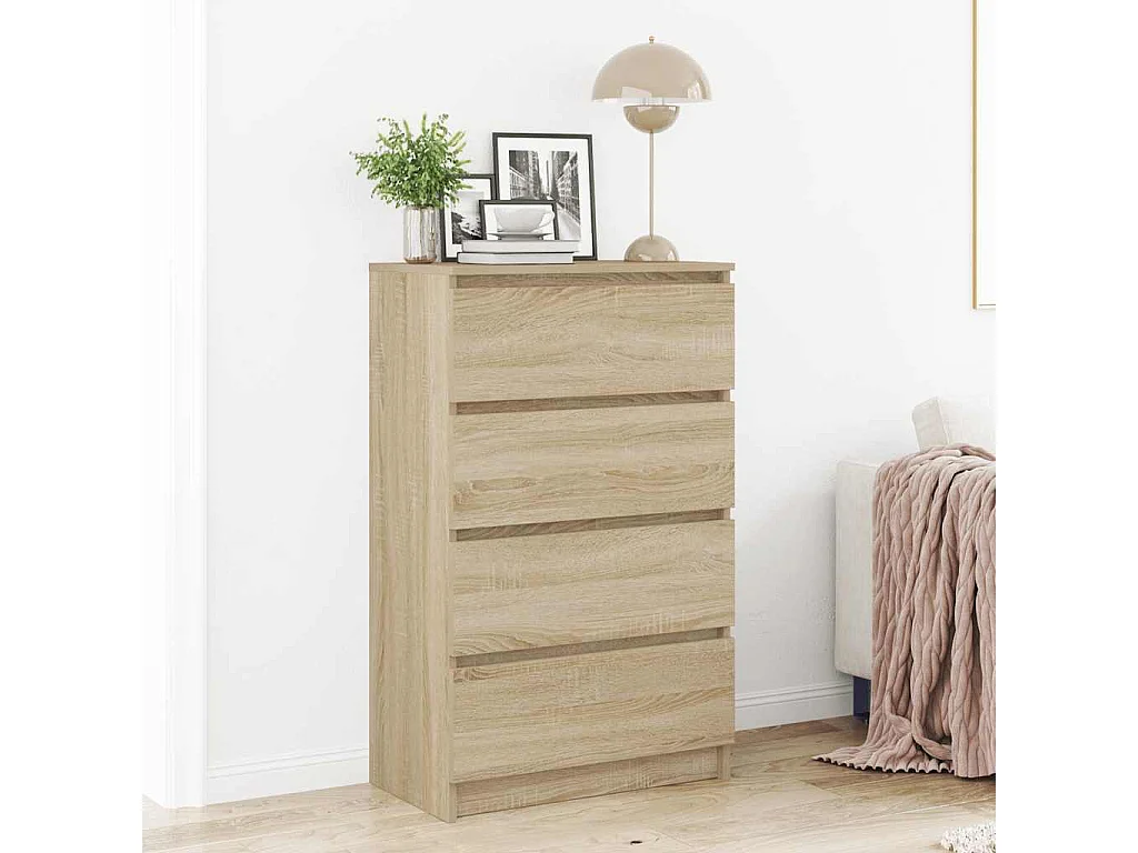 Sideboard Sonoma-Eiche 60x35x98,5 cm Holzwerkstoff