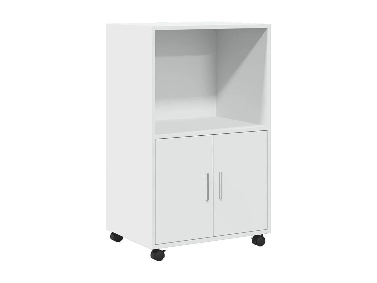 Rollschrank Weiß 55x40x91 cm Holzwerkstoff