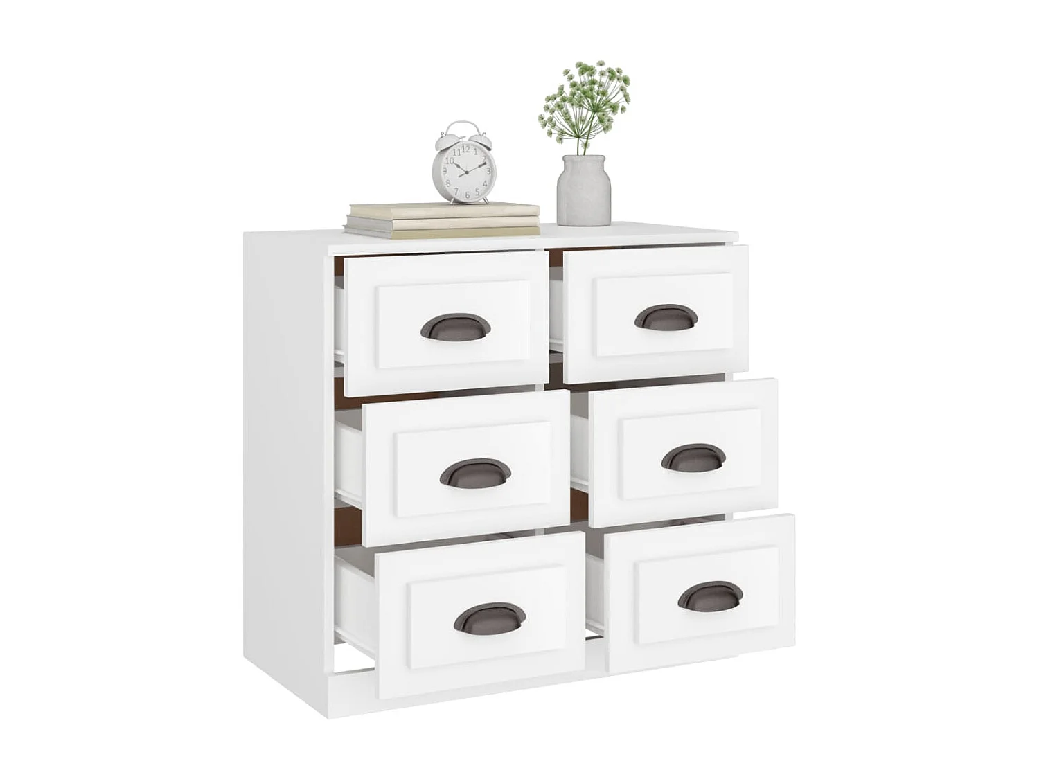 Sideboard Weiß 70x35,5x67,5 cm Holzwerkstoff