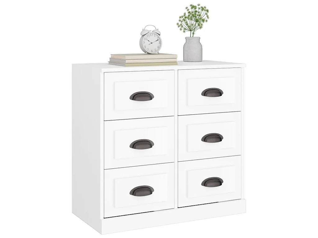 Sideboard Weiß 70x35,5x67,5 cm Holzwerkstoff