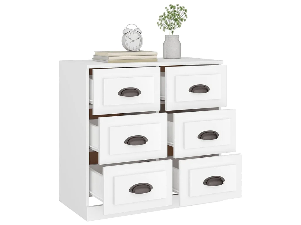 Sideboard Weiß 70x35,5x67,5 cm Holzwerkstoff