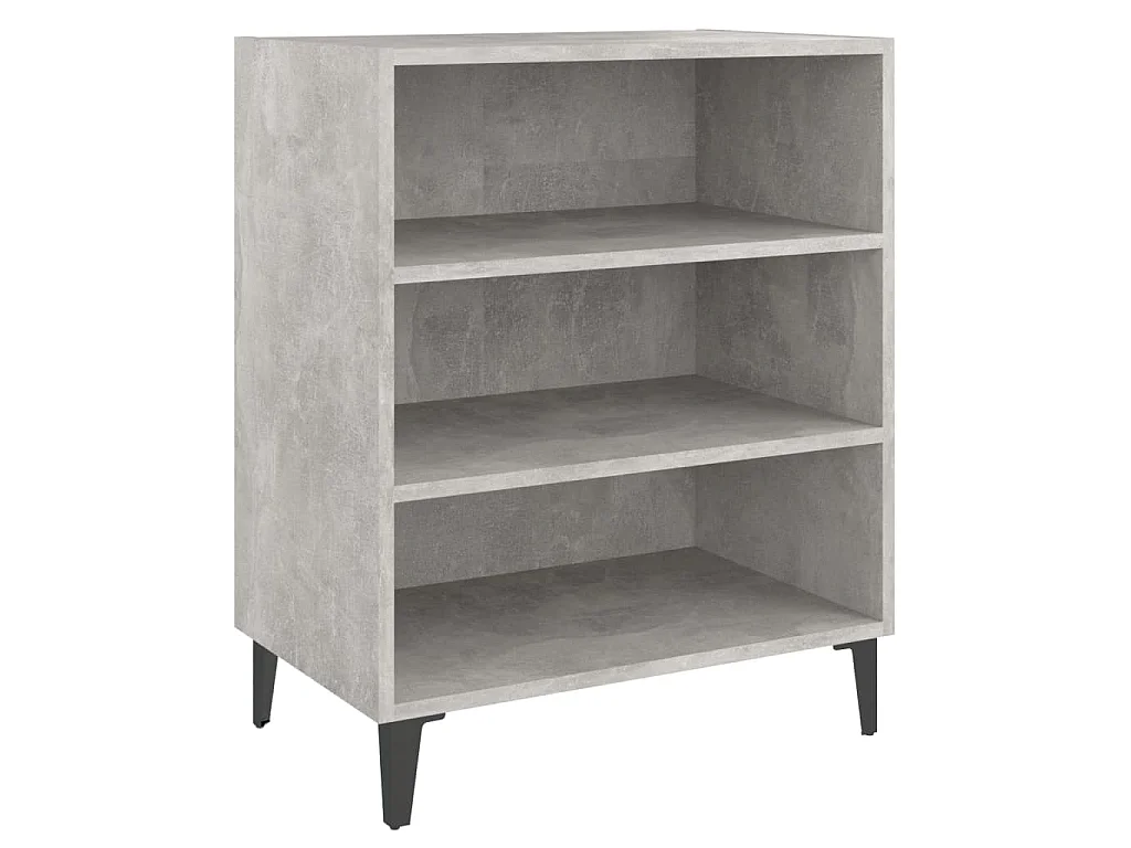 Buffet gris béton 57x35x70 cm bois d'ingénierie