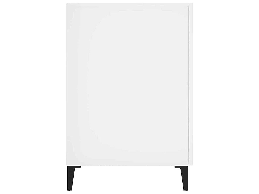 Schreibtisch Hochglanz-Weiß 140x50x75 cm Holzwerkstoff