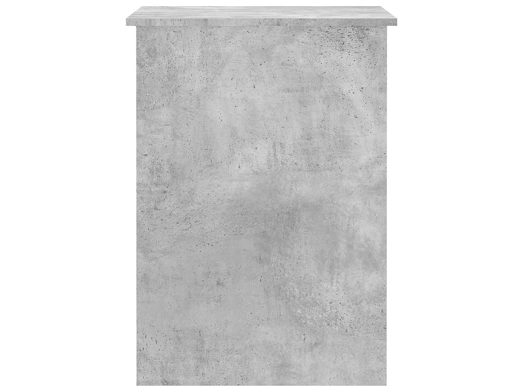 Bureau Gris béton 100x55x75 cm Bois d'ingénierie