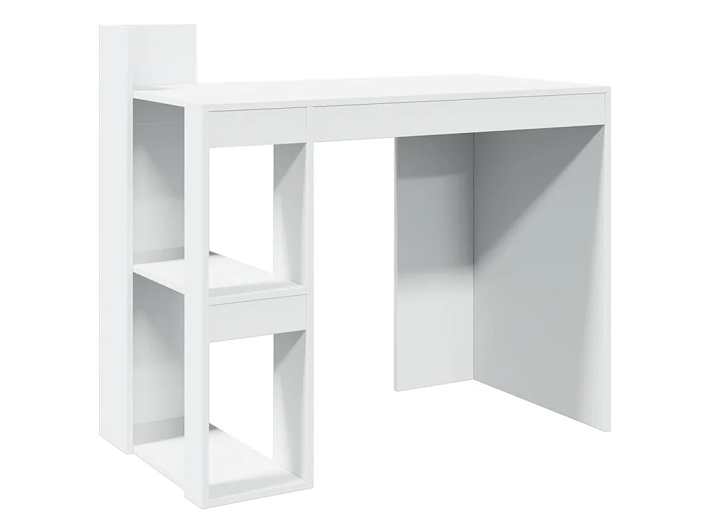 Bureau blanc 103,5x56,5x94 cm bois d'ingénierie