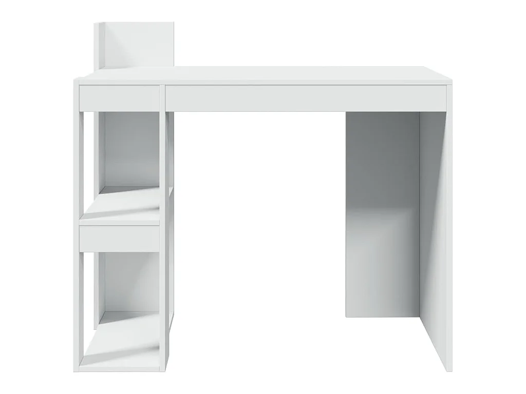 Bureau blanc 103,5x56,5x94 cm bois d'ingénierie
