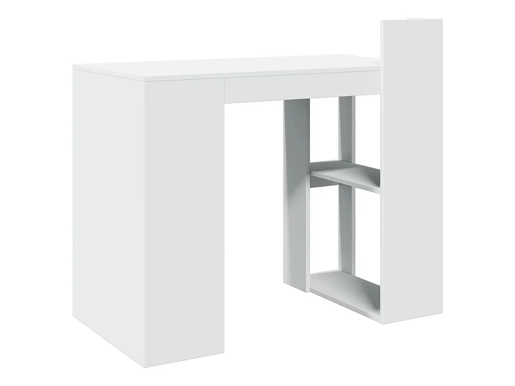 Bureau blanc 103,5x56,5x94 cm bois d'ingénierie