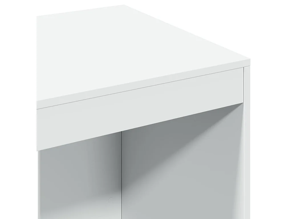 Bureau blanc 103,5x56,5x94 cm bois d'ingénierie
