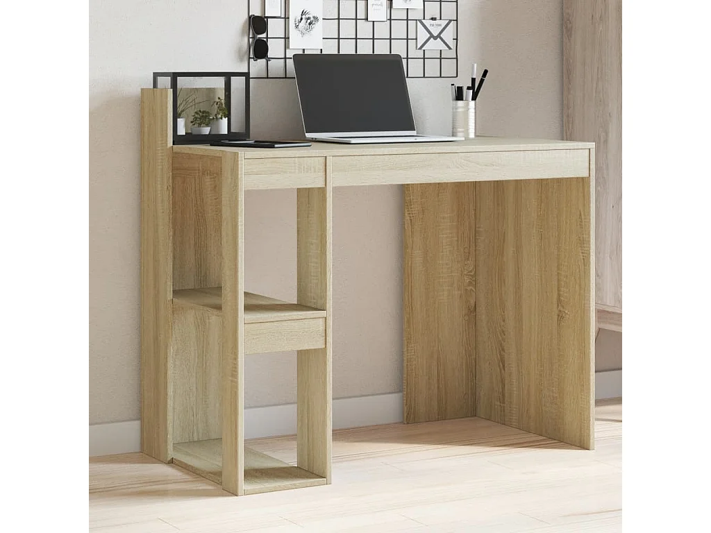 Bureau chêne sonoma 103,5x56,5x94 cm bois d'ingénierie