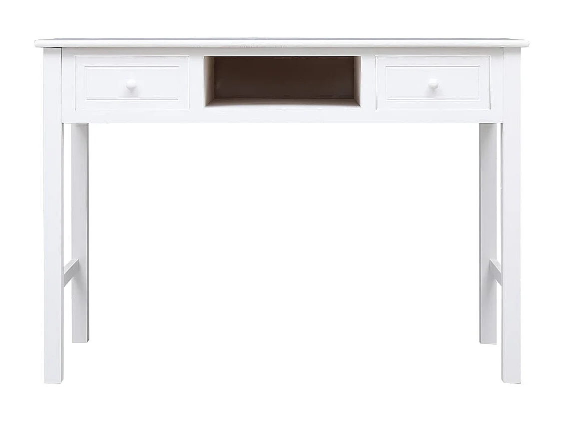 Buffet Blanc 108x45x76 cm Bois de Paulownia massif