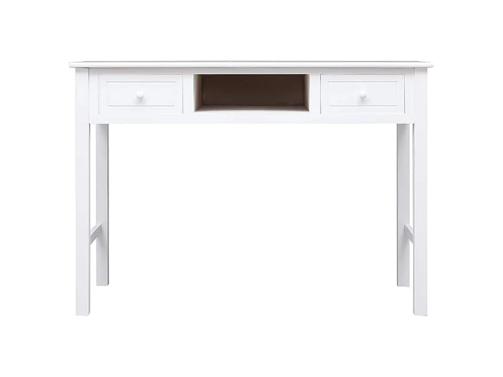 Buffet Blanc 108x45x76 cm Bois de Paulownia massif