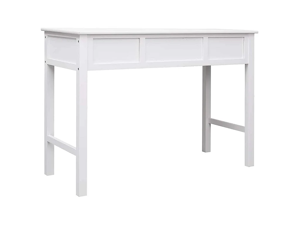 Buffet Blanc 108x45x76 cm Bois de Paulownia massif