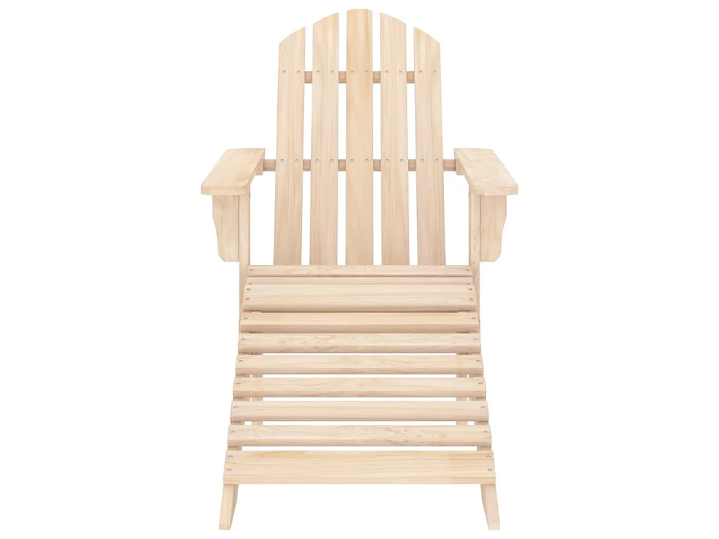 Cadeira de jardim Adirondack c/ otomano e mesa abeto maciço