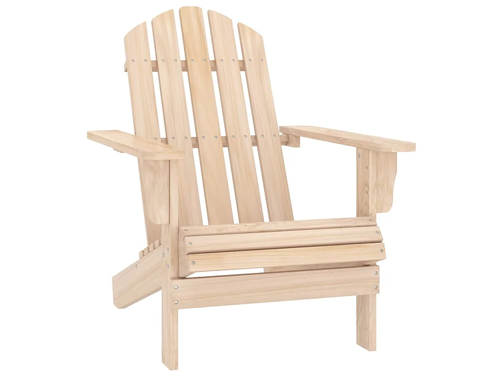 Cadeira de jardim Adirondack c/ otomano e mesa abeto maciço