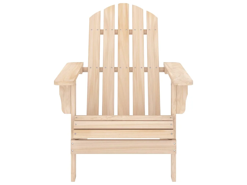 Cadeira de jardim Adirondack c/ otomano e mesa abeto maciço