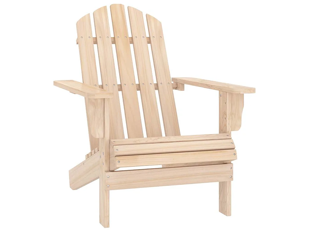 Cadeira de jardim Adirondack c/ otomano e mesa abeto maciço
