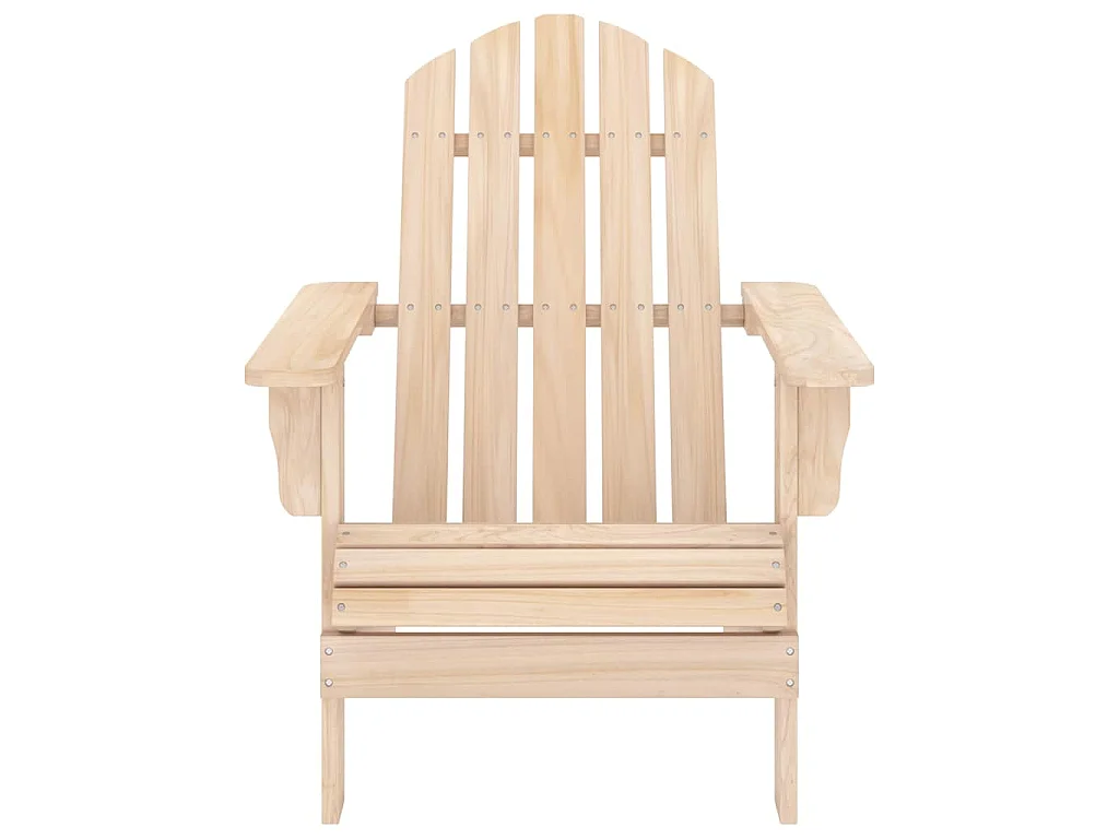 Cadeira de jardim Adirondack c/ otomano e mesa abeto maciço