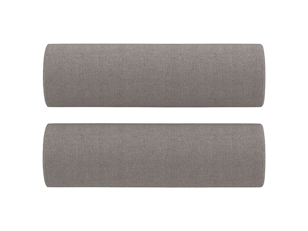 3-Sitzer-Sofa mit Zierkissen Taupe 180 cm Stoff