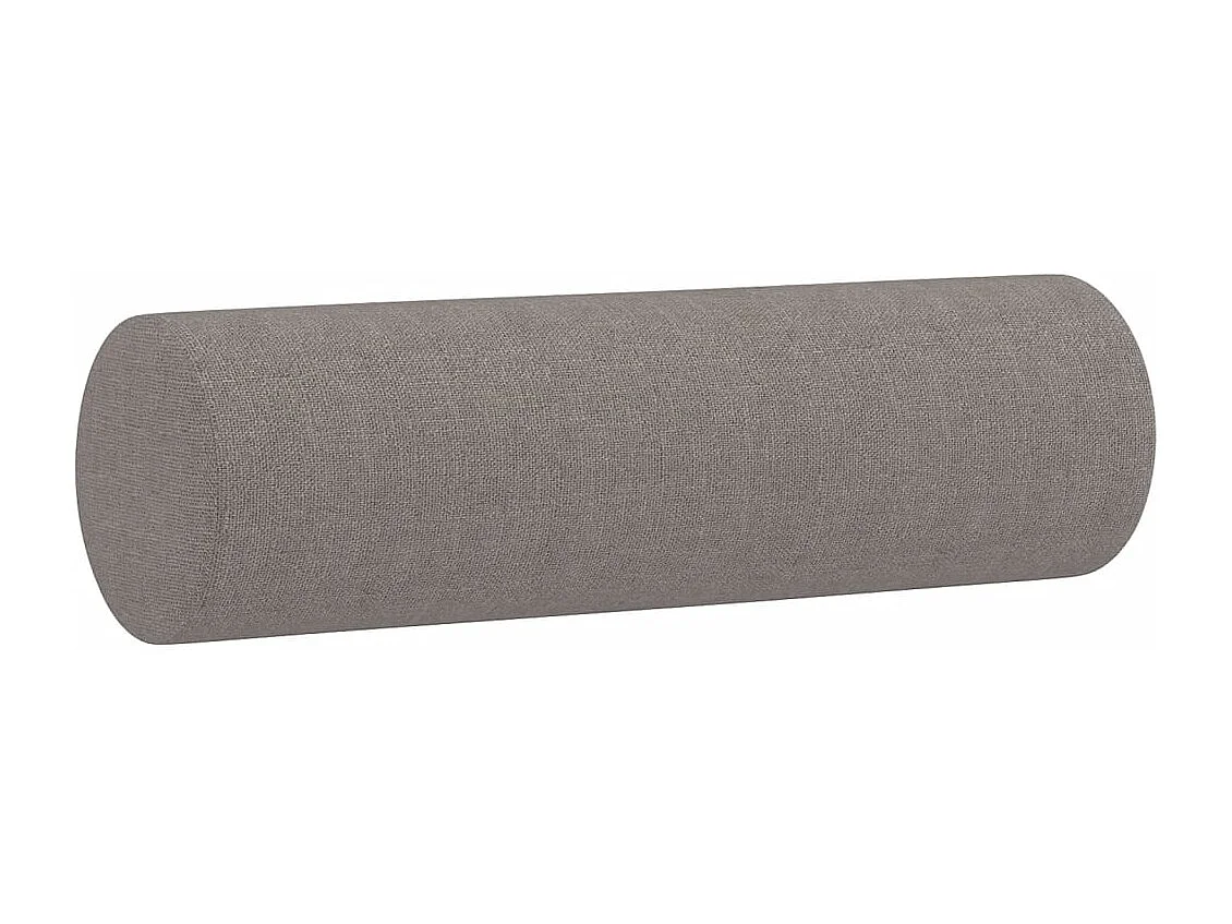 3-Sitzer-Sofa mit Zierkissen Taupe 180 cm Stoff