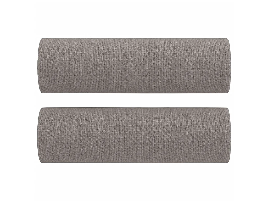 Ensemble de canapés 3 pcs avec coussins taupe tissu