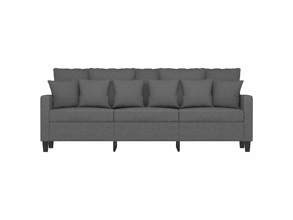 3-Sitzer-Sofa Dunkelgrau 180 cm Stoff