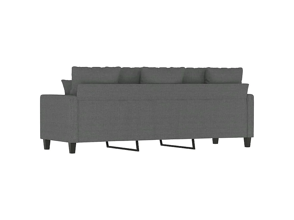3-Sitzer-Sofa Dunkelgrau 180 cm Stoff
