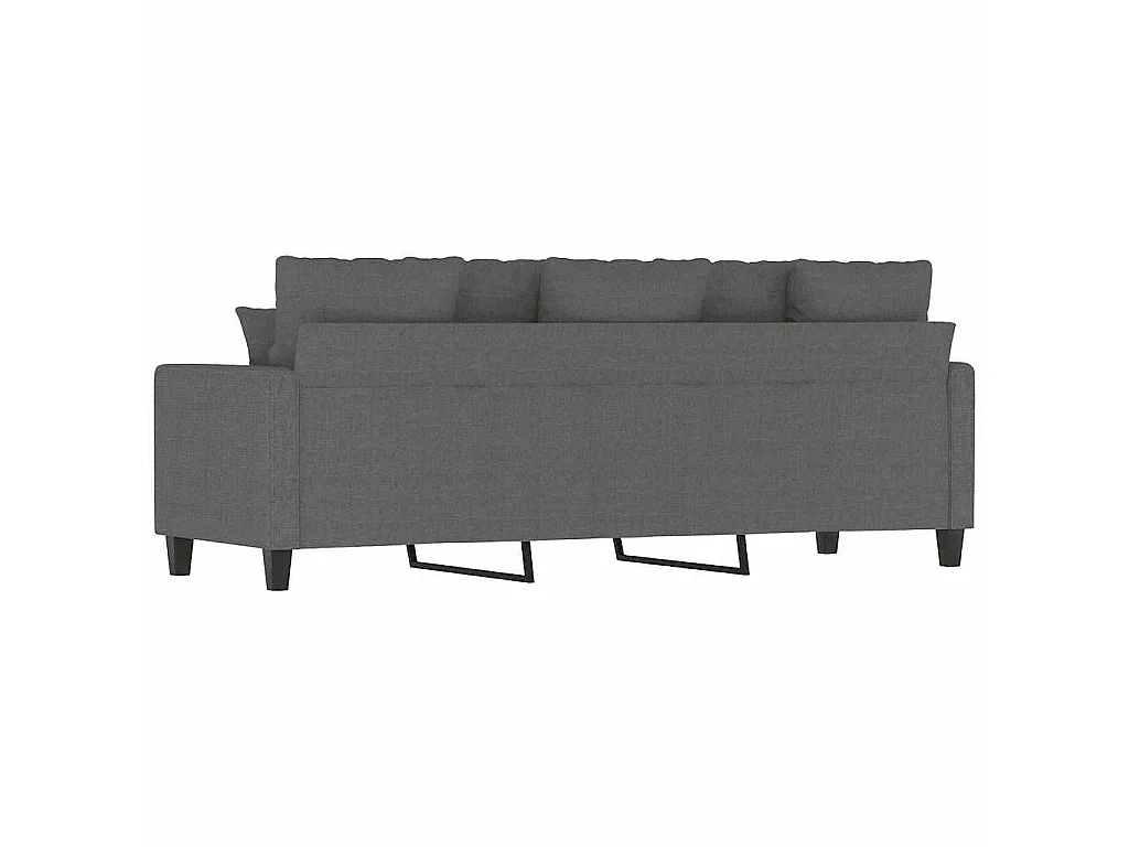 3-Sitzer-Sofa Dunkelgrau 180 cm Stoff