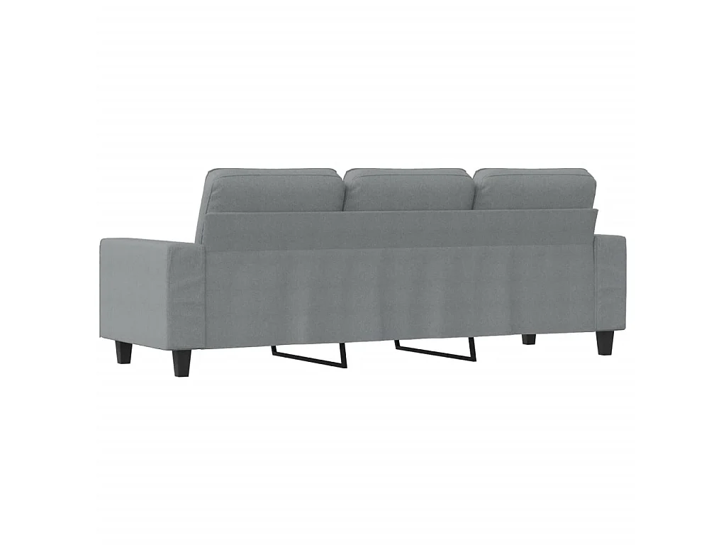 3-Sitzer-Sofa Hellgrau 180 cm Stoff